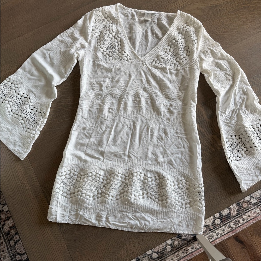 La Blanca White Lace Coverup